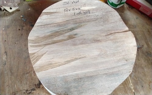 Large spalted ash - ash, bowl