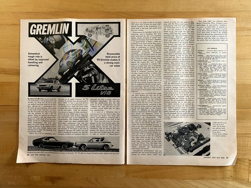 1972 print article amc gremlin - print,