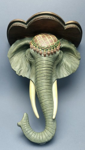 Decorative resin elephant - resin, wall