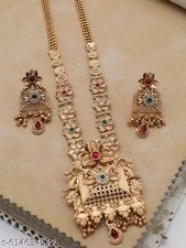 Gold Temple Jewellery Set