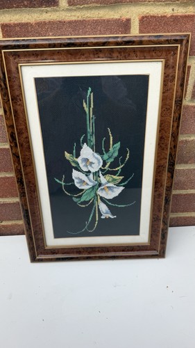 Pair vintage framed calla - pair,