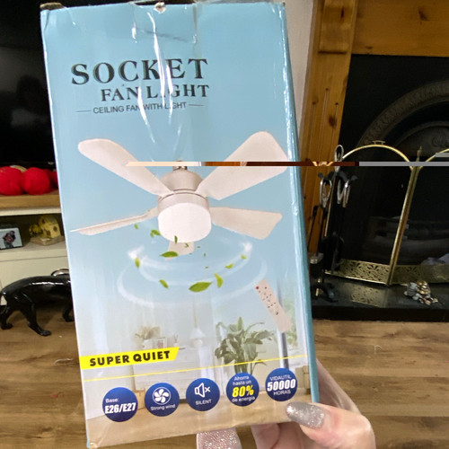 Socket fan light 18in - fan,