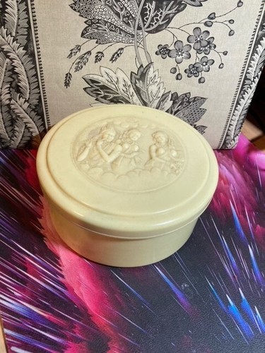 Vintage dusting powder bowl - vintage,