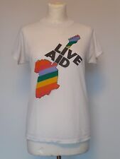 Original 1985 Live Aid T-Shirt, Vintage T Shirt, White, Size Small Unisex 