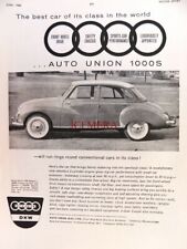 DKW 'Auto Union 1000S' 1960 Motor Car Print #2 - Original Auto Advert