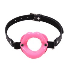 3 Color Open Mouth Lip Hole Ball Gag Fetish Restraint Dungeon Wheel Restraint