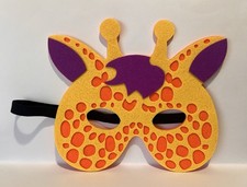 Felt Giraffe Mask for Kids - Safari/ Jungle theme- Dress Up, Costume Accessory