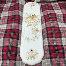 Beautiful ornate ceramic Fingerplate Door Push Plate 