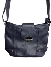 Navy Faux Leather Shoulder/ Crossbody Bag. Debenhams Collection. Free Delivery.