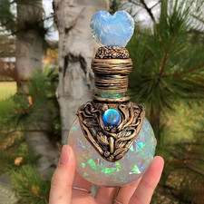 Moon Magic Potion Bottle Cute Mini Glass Bottle Mermaid Aura Desktop Ornament 