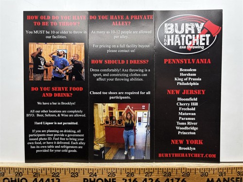 Bury the hatchet axe throwing - the,