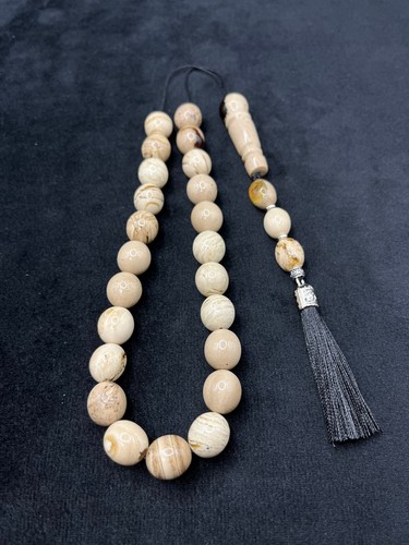 Amber worry beads - amber,