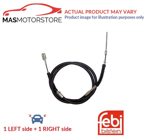 Handbrake cable pair rear - cable, febi