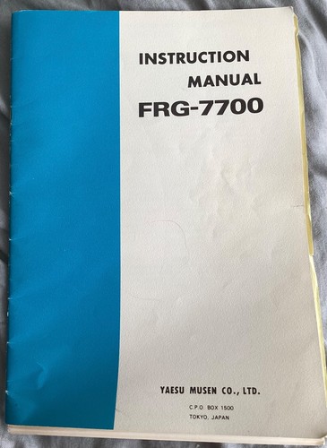 Yaesu musen frg 7700 - musen, receiver