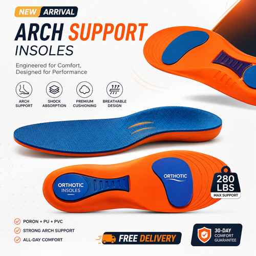 Orthotic insoles arch support - orthotic,