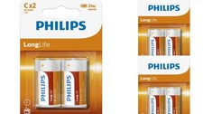 6 x Philips C Size Zinc
