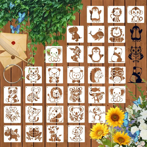 Animal themed stencils frogs - themed,