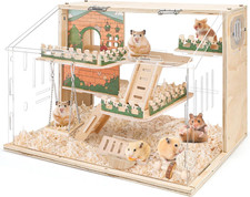 Wooden Hamster Cage Large