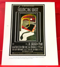 Fleetwood Mac/Jr Walker/SRC Fillmore West Gig Poster Art PICTURE/PRINT 11" x 9"
