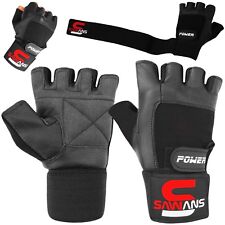 Gym Workout Best Weight Lifting Body Building Fitness Training Gloves with Strap
