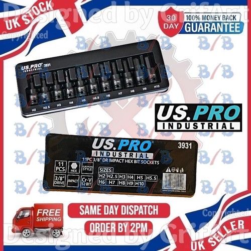 Uspro industrial 11pc - uspro, 3/8"