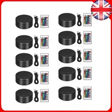 5/10x LED 3D Lamp Base For Acrylic Night Panel Cable Remote Holder Light Base