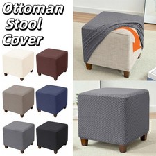 Elastic Jacquard Ottoman Cover