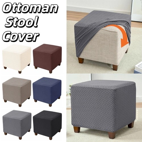 Elastic jacquard ottoman cover - jacquard,