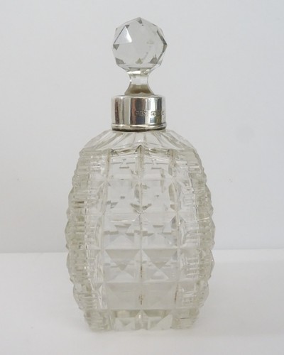 Vintage cut glass and stopper - vintage,