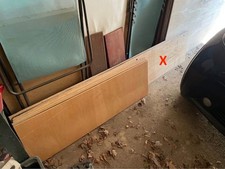 3 x Plywood Sheets: 2050 × 490 x 8mm. Painted on one side.