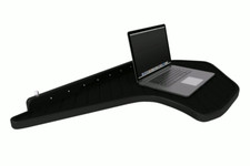 Led black eco leather central - black, eco-leather