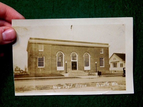 Circa 1910 rppc post office - post,