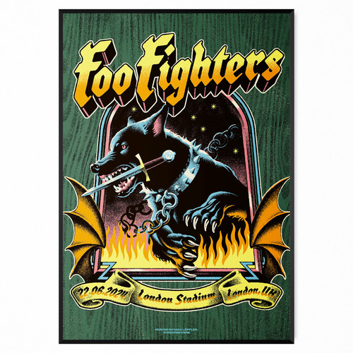 Foo fighters concert - fighters, poster