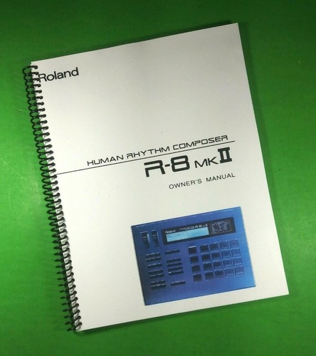 Owners manual for roland 8 - for, r-8