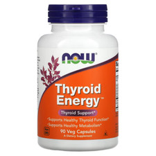 NOW Foods Thyroid Energy 90 Veg Capsules | Thyroid Health & Metabolic Balance