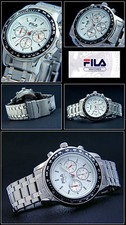 FILA Men's Watch Chronograph Cortina Stainless FA0783-25 Tachymeter-Design 10