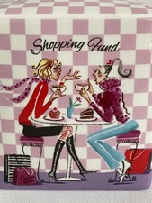 Suki Shopping Fund /Large Piggy  Bank Designed by Sarah Gibb Porcelain Vintage