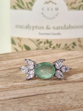 Butterfly Emerald Ring