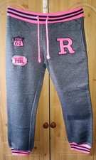 Urban Diva Grey & Pink Jogging Bottoms Size Medium