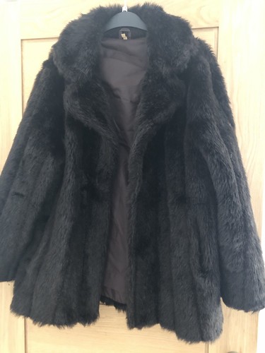Vintage brown faux fur jacket - vintage,