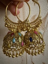 Baliya Earrings Jhumka for Wedding-Indian Wedding Jhumka