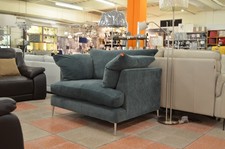 Teal Armchair SOHO by ASHLEY MANOR Teal Green Velvet Luxury Feather Filled Chair