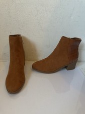 Head Over Heels By Dune Leather Boots Size UK 7 EU 40 new