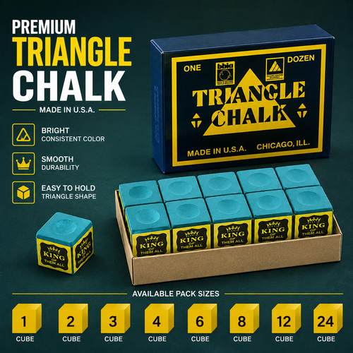 Triangle pool cue chalk - pool,