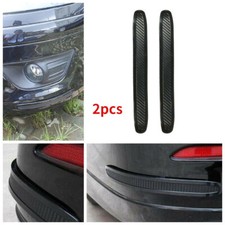 2x Car Carbon Fiber Anti-rub Strips Bumper Corner Protector Guard Unique New