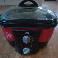 JML Go Chef 8-in-1 Multifunctional Cooker Red 1500W w/ Accessories Working Used