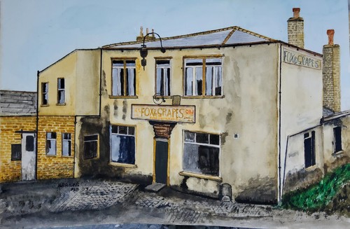 Watercolour and pen - watercolour,
