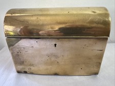 Antique Exotic Wood Brass Clad