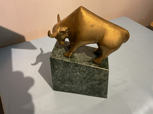 Art deco brass - deco, bull