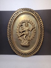 Vintage brass nataraja wall - vintage,